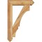 Ekena Millwork Balboa Arts and Crafts Rough Sawn Bracket w/ Offset Brace, Western Red Cedar, 6"W x 22"D x 34"H BKT0604X22X34BOA03RWR - alternate 2